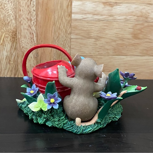 Charming Tails Fitz and Floyd Expecting A Miracle Mouse Bird Flowers Figurine - Picture 4 of 16